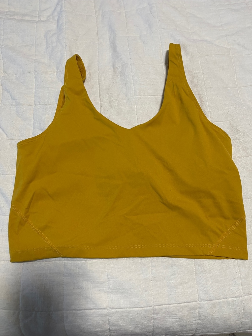Lululemon Yellow Bralette Crop Top